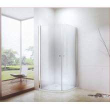 Moden Luxury Design Frameless Round Bathroom Simple Shower Room with Sliding Glass Door Opening (CK-8016)